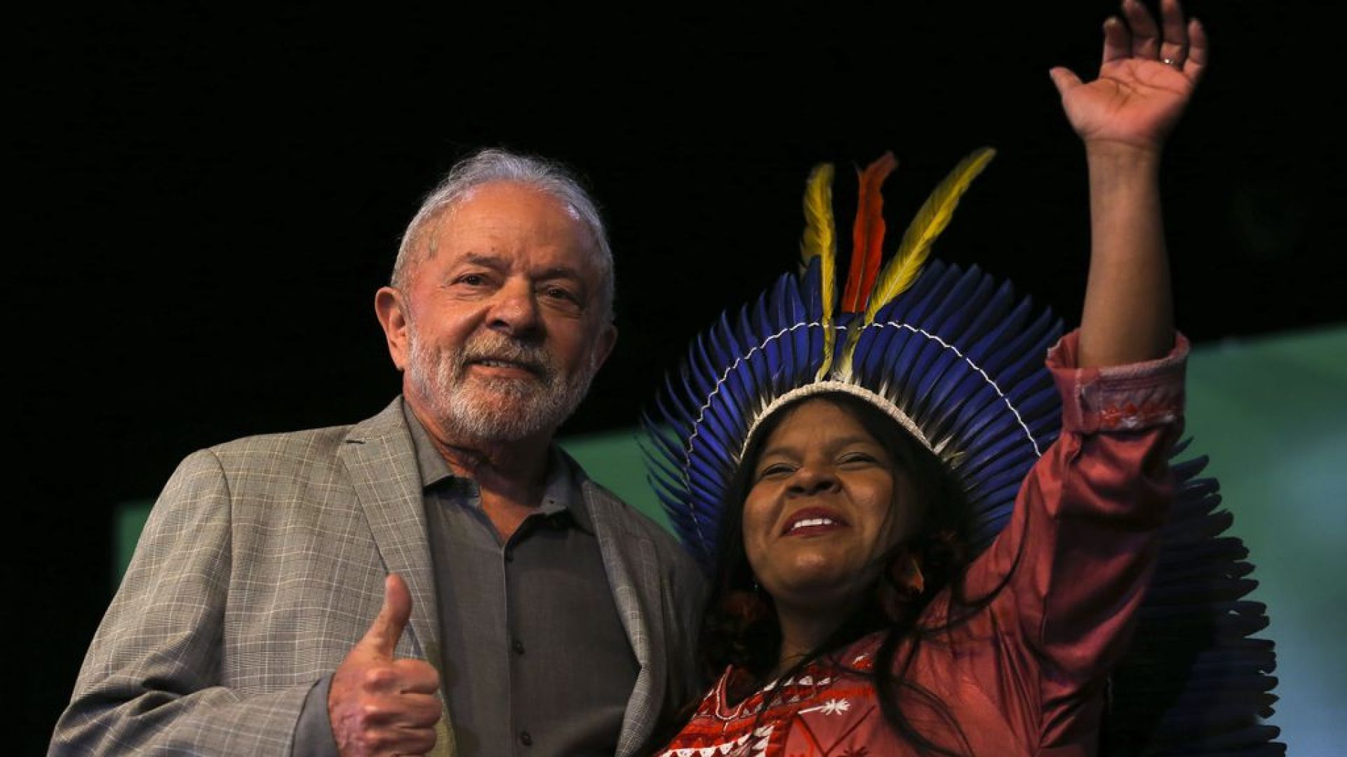 Presidente eleito Luiz Inácio Lula da Silva faz pronunciamento em Brasília