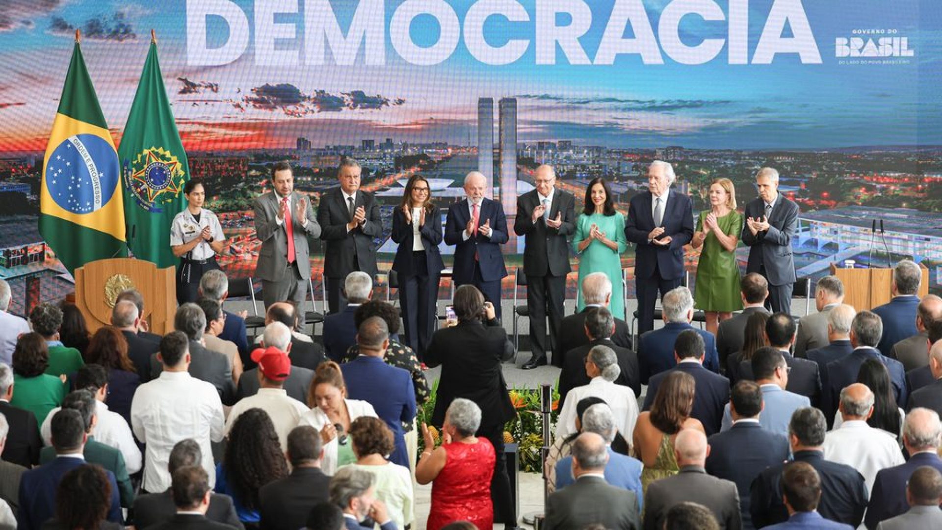 Brasília (DF), 08/01/2026 - O presidente Luiz Inácio Lula da Silva participa da cerimônia relativa aos atos antidemocráticos de 8 de janeiro. Foto: Marcelo Camargo/Agência Brasil