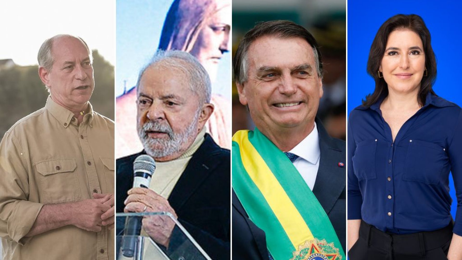 Ricardo Stuckert (Lula)/Alan Santos – PR (Bolsonaro)/Twitter Ciro Gomes/Divulgação Simone Tebet