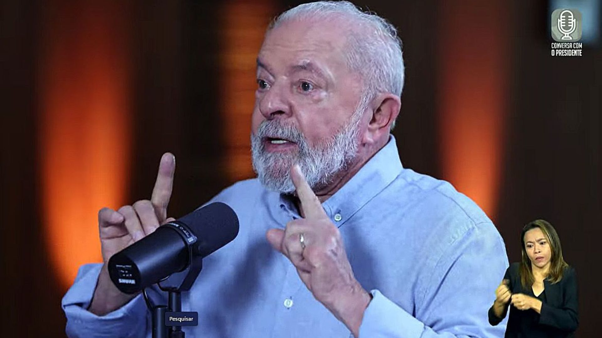 Brasília (DF), 26.09.2023 - Presidente Lula, Ministro Camilo Santana (Educação) e Ministra Nísia Trindade (Saúde) são entrevistados pelo jornalista Marcos Uchoa para o programa Conversa com o Presidente. Imagem: Canal Gov