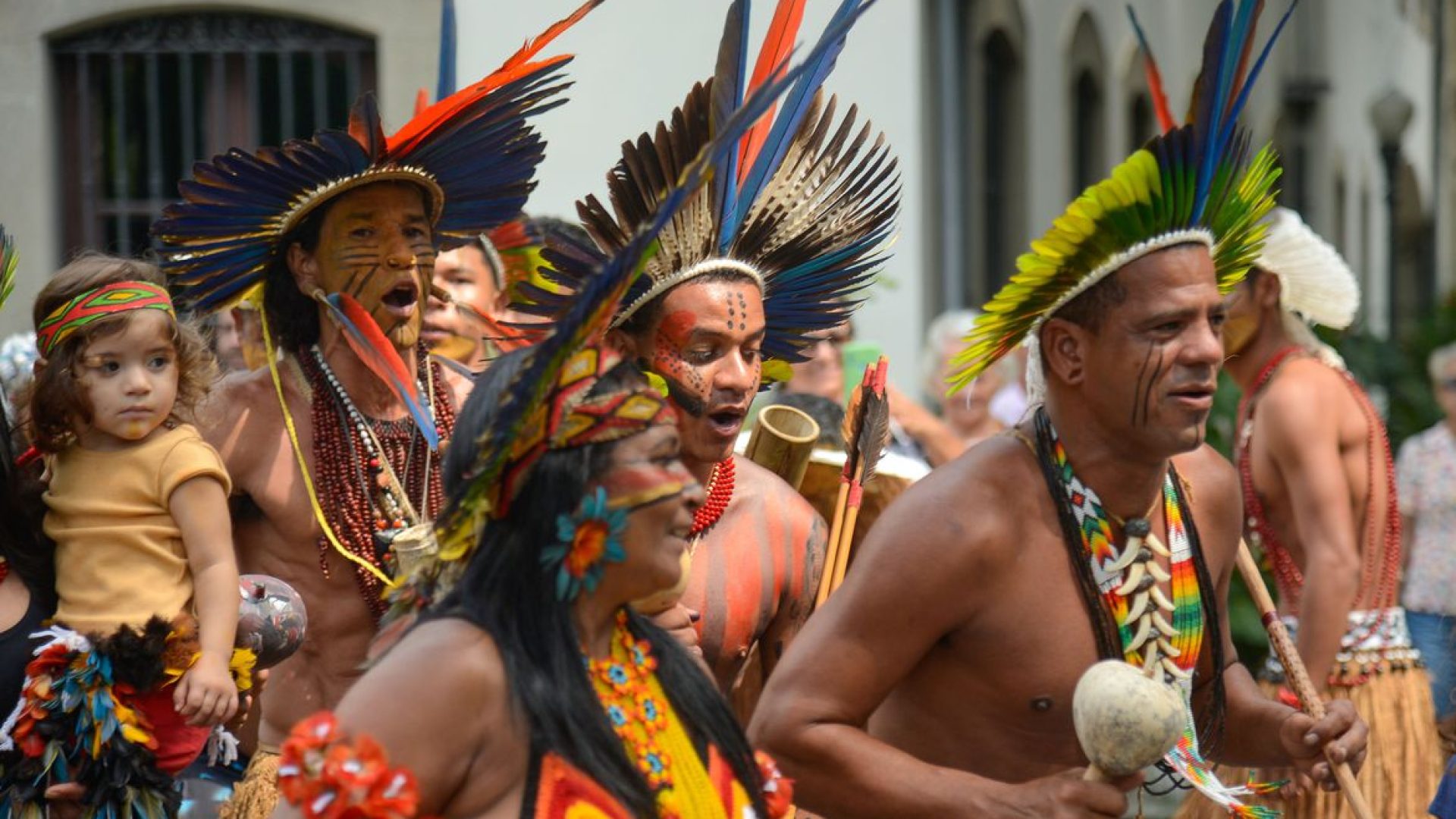 Rio de Janeiro (RJ), 15/04/2023 – Museu da República comemora o Dia dos Povos Indígenas com evento nos jardins do palácio. Foto: Tomaz Silva/Agência Brasil
