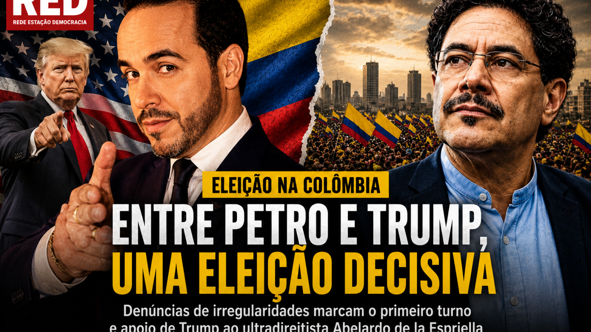 Eleição na Colômbia - Imagem gerada por IA ChatGPT