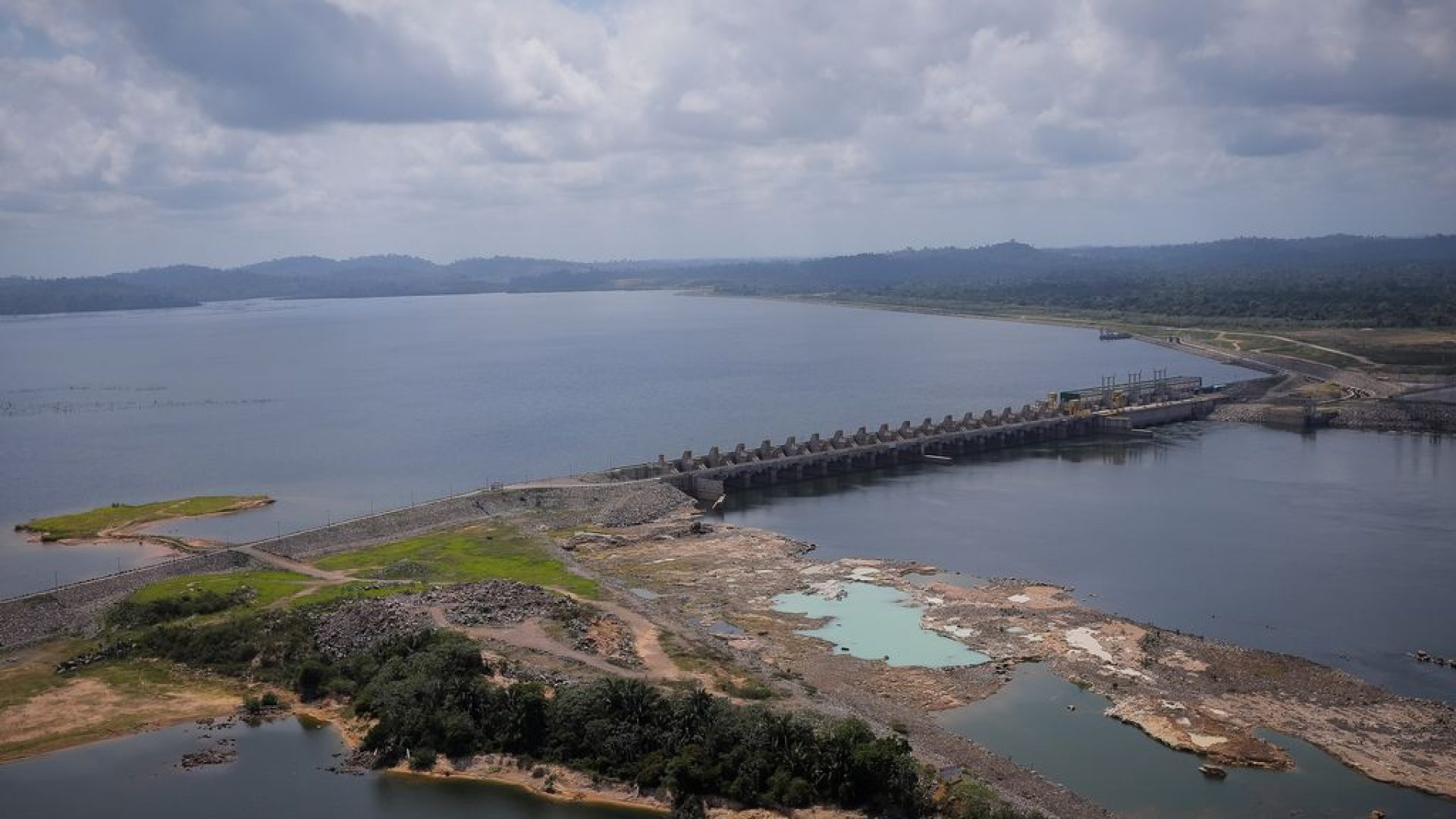 Vice-Presidente da República e presidente do Conselho Nacional da Amazônia Legal,General Hamilton Mourão, durante visita a Usina Hidrelétrica de Belo Monte