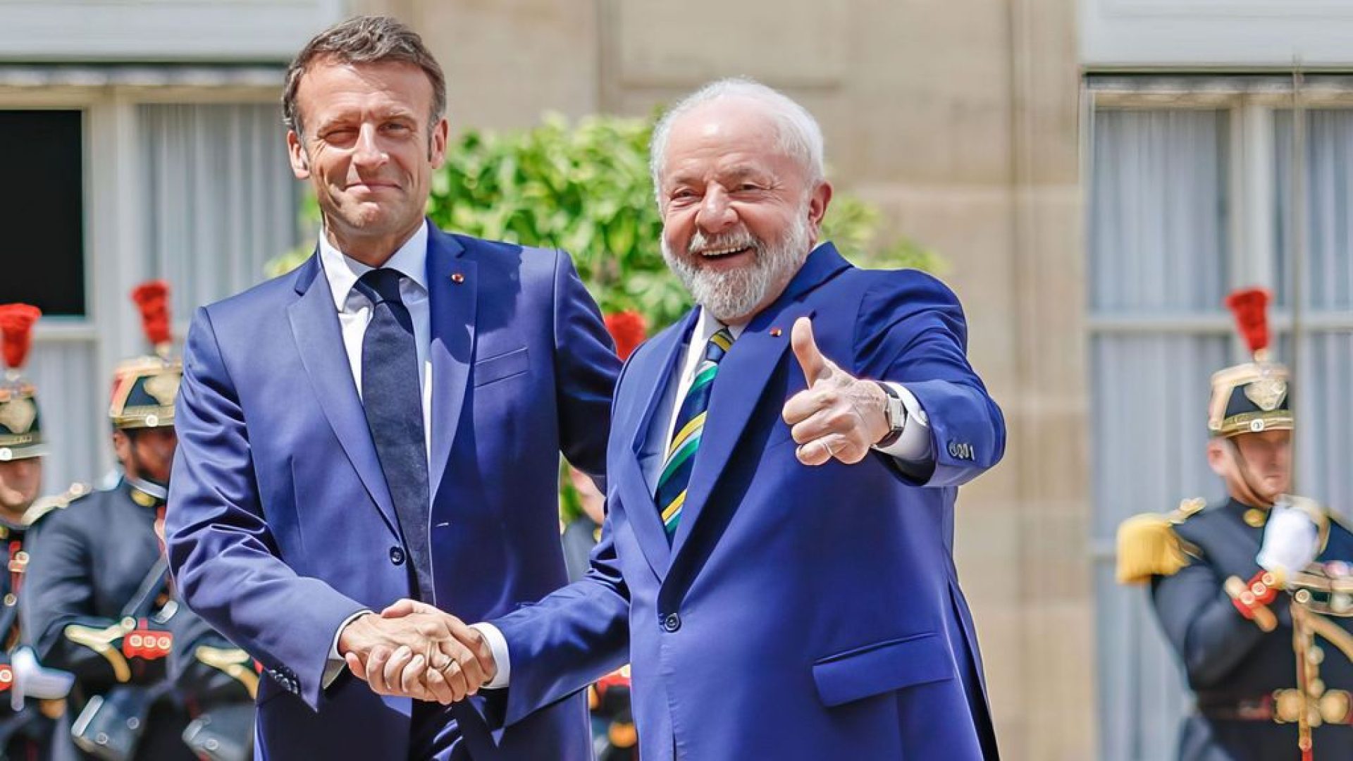 Paris - 23/06/2023 - .O presidente Luiz Inácio Lula da Silva, durante encontro com o presidente da França, Emmanuel Macron, em París. Foto: Ricardo Stuckert/ PR