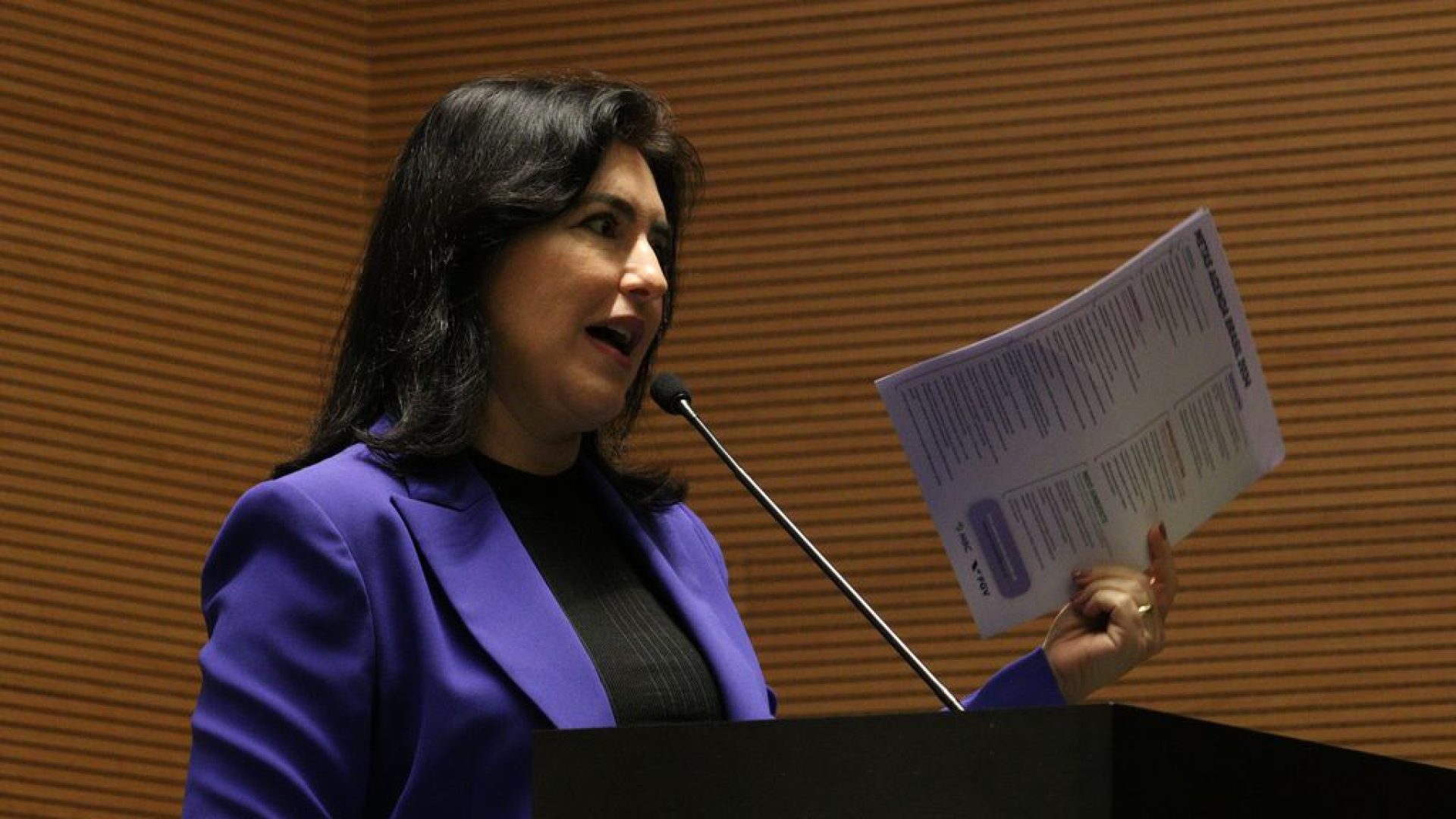 Ministra Simone Tebet em São Paulo