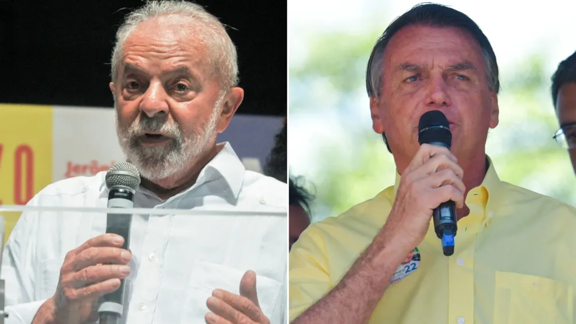 Fotos do ex-presidente Lula e do presidente Jair Bolsonaro — Felipe Iruata/Reuters e Washington Alves/Reuters. 