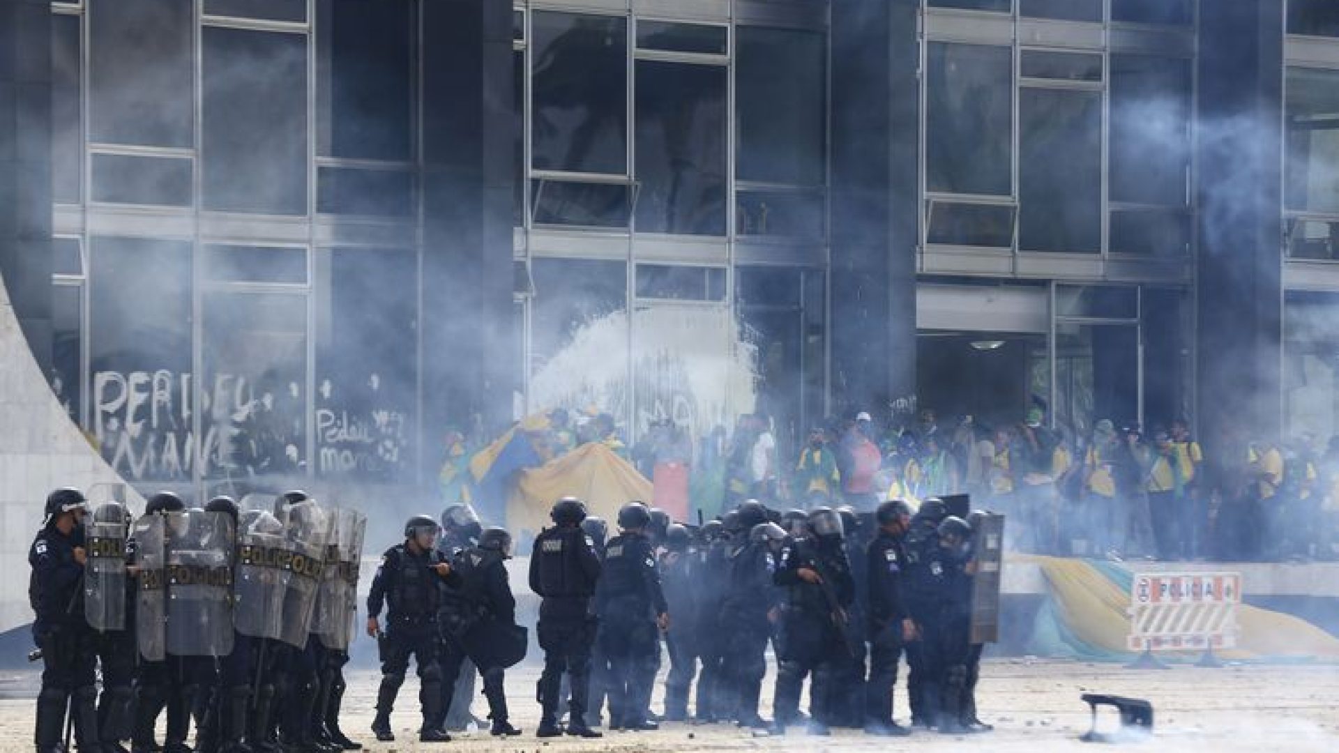 Manifestantes invadem Congresso, STF e Palácio do Planalto. - Marcelo Camargo/Agência Brasil