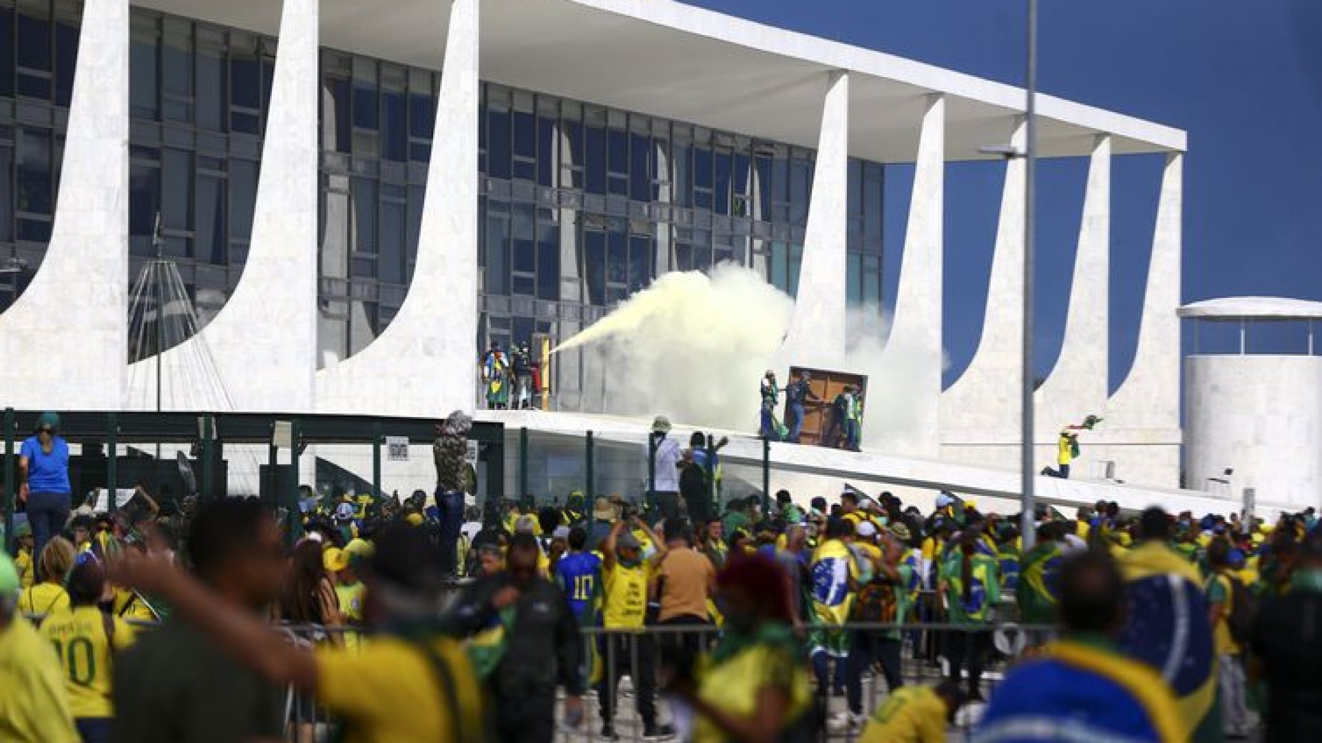 Manifestantes invadem Congresso, STF e Palácio do Planalto. - Marcelo Camargo/Agência Brasil