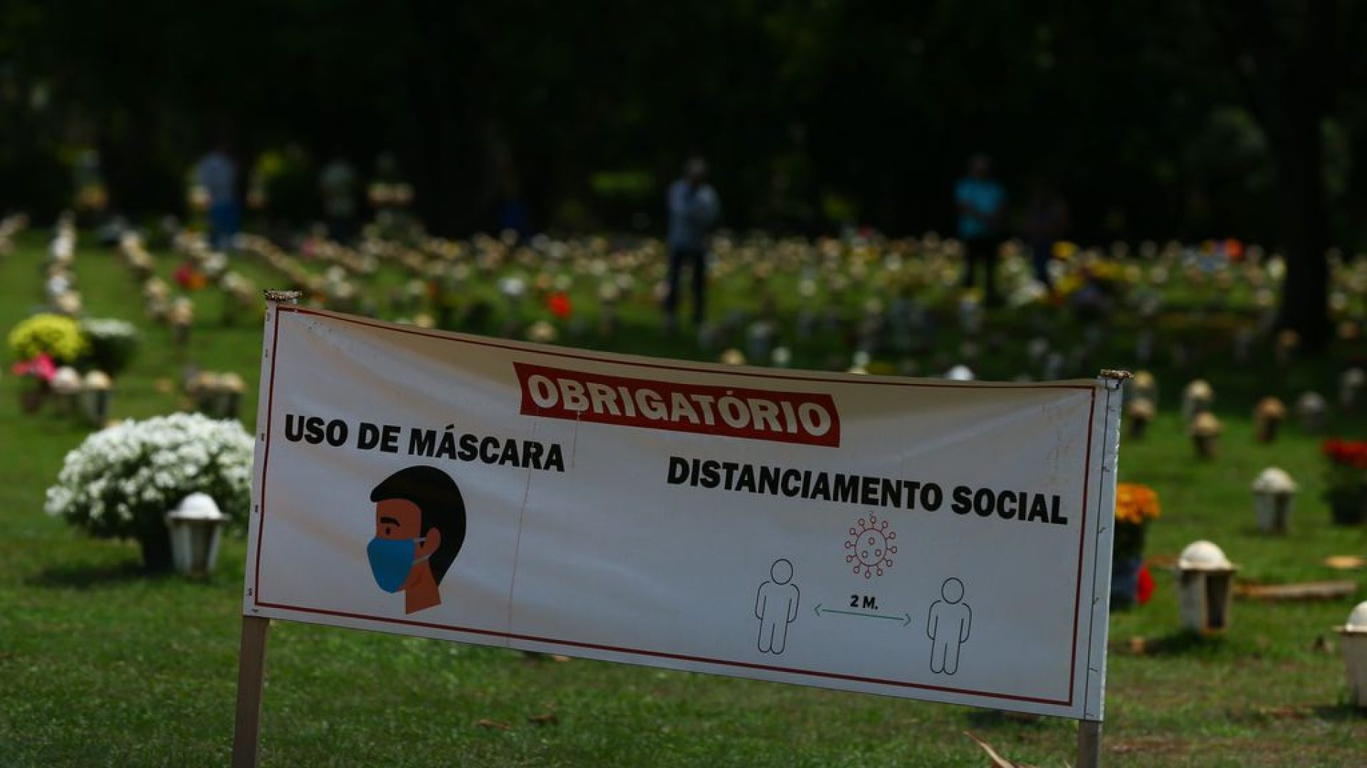 Dia de Finados no cemitério Campo da esperança em Brasília