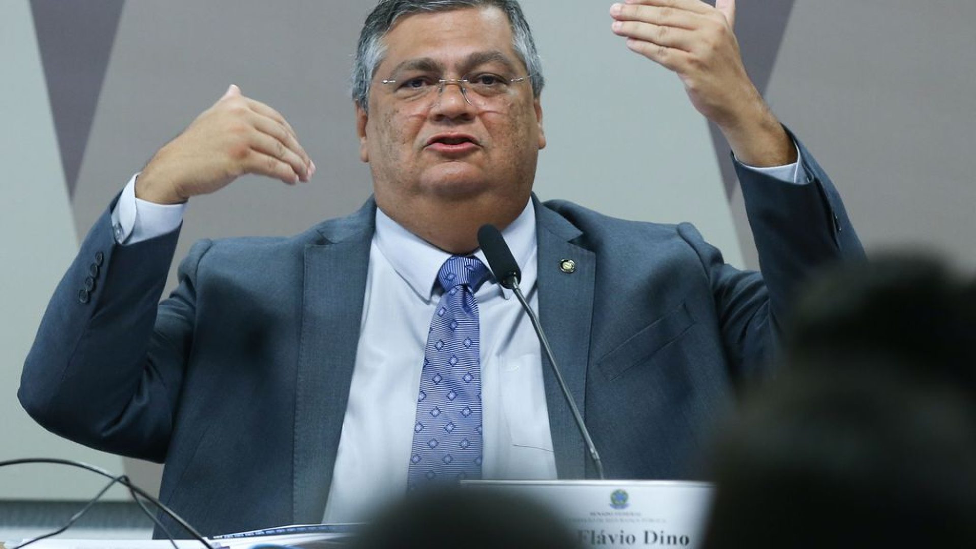 Brasília (DF) 09/05/2023 Ministro da Justiça e Segurança Pública, Flávio Dino, participa de audiência na Comissão de Segurança Pública do Senado. F.oto Lula Marques/ Agência Brasil.