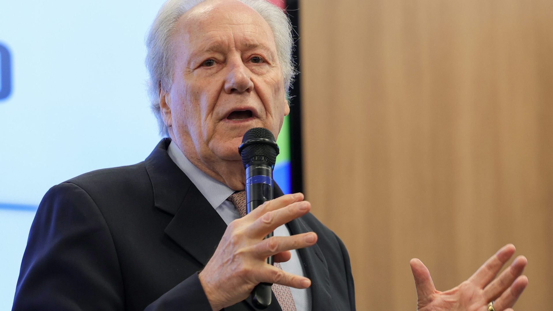 Brasília (DF) 03/12/2025 - Ministro da Justiça e Segurança Pública, Ricardo Lewandowski, durante lançamento do Plano de Ação Conjunto para o Combate a Fraudes Bancárias Digitais.  Foto: Fabio Rodrigues-Pozzebom/ Agência Brasil