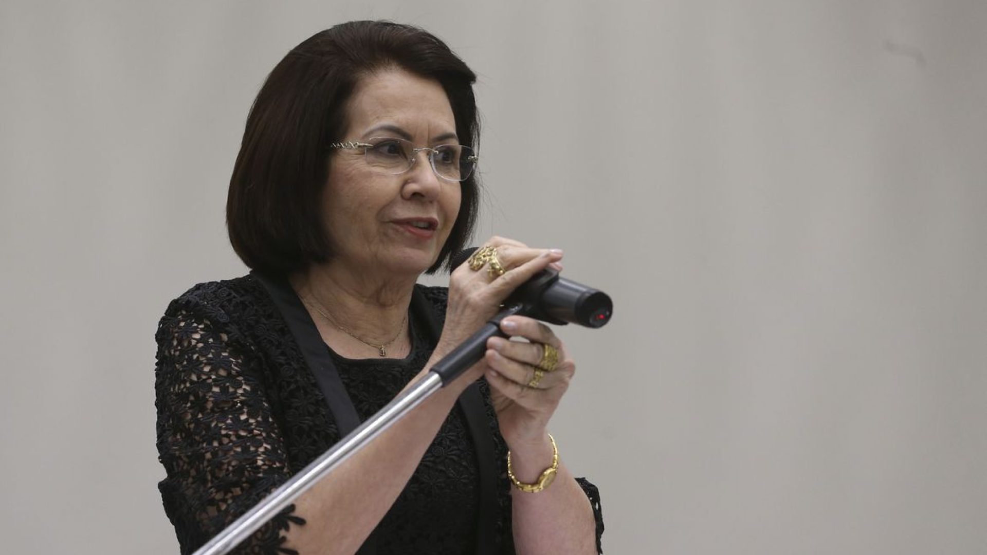 A presidente do STJ, ministra Laurita Vaz durante solenidade de lançamento do Sistema Integrado do Cadastro Nacional de Adoção e do Cadastro Nacional de Crianças Acolhidas. Foto: Valter Campanato/Agência Brasil